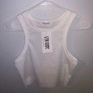 12th Tribe Ryann White Cropped Tank